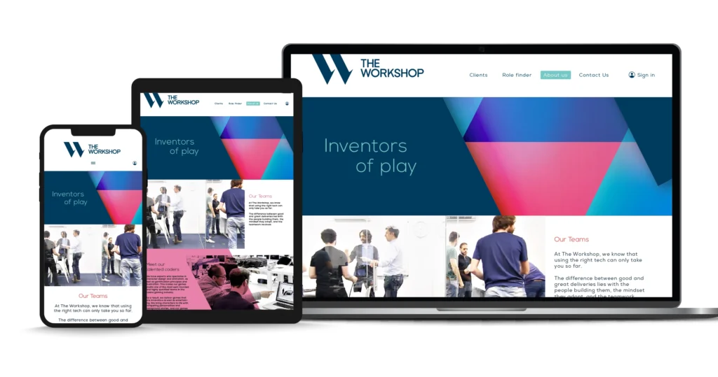 The Workshop Online presence image examples across 3 formats